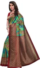 Mysore Silk Printed Saree for Women 