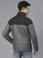 Men's Colour Block Full Sleeves Puffer Jacket 