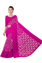 Cotton Linen Printed Saree for Women 