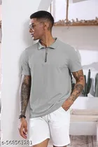 Cotton Blend T-shirt for Men, Grey 
