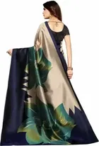 Svb Saree Navy Blue Mysore Silk Kalamkari Saree 