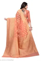 Chanderi Cotton Zari Woven Saree for Women 