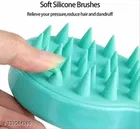 Hair Scalp Massager Brush | Hair Wash Brush | Dry Comb Head Scrubber 100% Comfortable | Silicone Head Body Massager Brush | Shampoo Scalp Shower Hairbrush Hair Washing Exfoliating Brush 