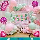 Princess Theme Happy Birthday Decoration Items For Girls , Multicolor, Pack of 109