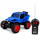 Remote Control Monster Truck with 3D Lights, Off-Road Rock Crawler 