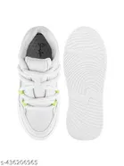 Solid Synthetic Sneakers for Girls 