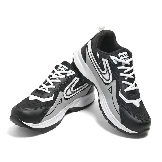 Casual Shoes for Men (Black & Grey, 8)