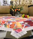 PVC Printed 4 Seater Table Cover 
