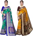 Mysore Silk Printed Saree for Women 