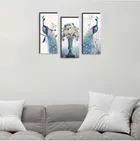 MDF 3 Pcs Designer Wall Painting for Home & Office 