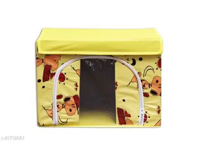 PVC Foldable Under Bed Storage (Yellow)