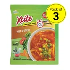 X-Cite Instant Hot N Sour Veg Soup (Pouch) 3X15 g (Pack Of 3)