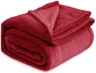 Wool Solid Blanket, Red 