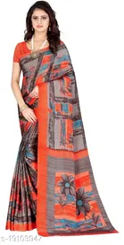 Leelavati Printed Daily Wear Crepe Saree (Multicolor)