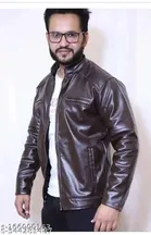 Synthetic Leather Jacket for Men 