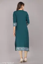 Rayon Solid Kurti for Women 