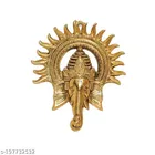 Metal Surya Ganesh Face Wall Hanging
