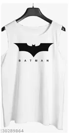 Active Polyester Vests for Men ,White 