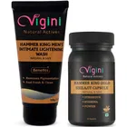 Vigini Hammer King Intimate Wash for Men (100 ml) with Shilajit Gold Power Booster 30 Pcs Capsule for Men (Set of 2)
