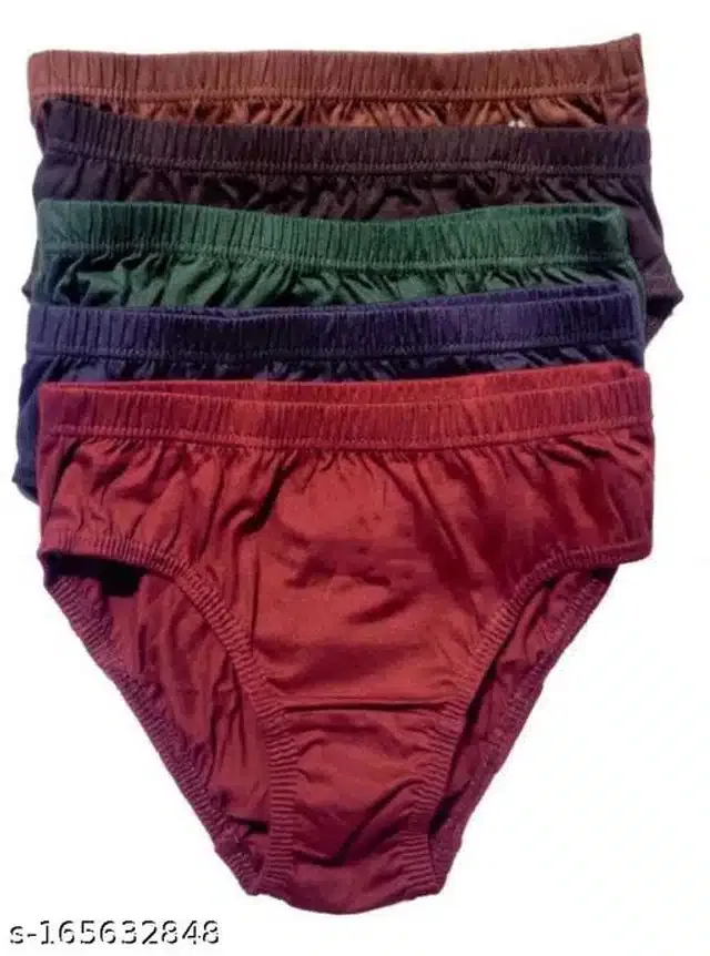 Cotton Blend Briefs for Women (Multicolor, S)