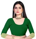 Silk Woven Design Saree for Women, Green 