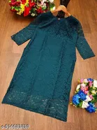 Net Kurti for Women,  Green  