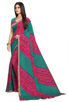 कानूड़ा फैंसी विमेंस जॉर्जेट फ्लावर प्रिंटेड साड़ी 