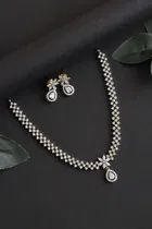 Zircon Gold-plated Necklace Set for Women 
