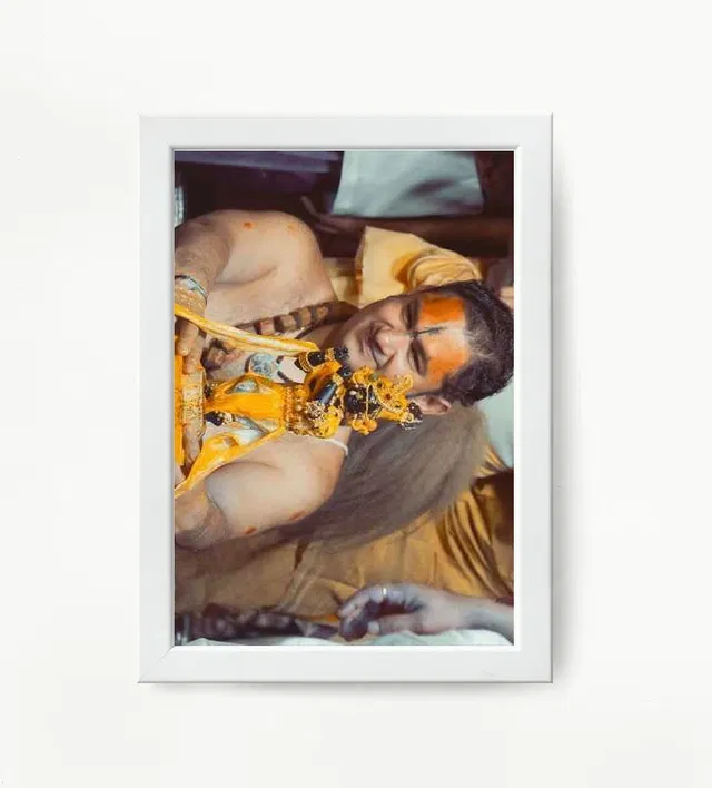 Polyester Photo Frame (White, 5x7 Inches)