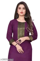 Cotton Kurti for Women,  Purple  