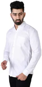 Men's Solid Full Sleeves Shirt 