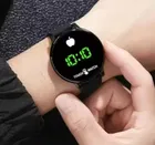Touch Screen Rubber Digital Watch for Men & Women, Black
