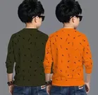 Cotton Blend Round Neck T-Shirts for Boys 