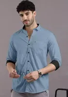 Full Sleeves Solid Shirt for Men 