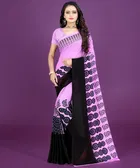 Georgette Printed Saree for Women 