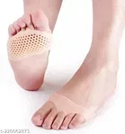 Silicone Gel Half Toe Sleeves for Pain Relief (Beige, Set of 1)