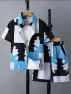 Cotton Silk Printed Clothing Set for Boys (Multicolor, 9-12 Months)