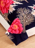 Polycotton Printed Double Bedsheet with Two Pillow Covers 