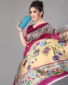 Art Silk  Printed Saree for Women 