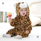 Brandon Baby Hood Towel Tiger Print 80x80 cm