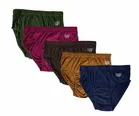 Solid Mid Rise Briefs for Women, Pack of 5 