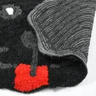 Microfiber Anti Skid Doormat, Black 