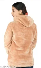 Polyester Full Sleeves Hooded Sweatshirt for Women 