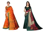 Women's Printed Saree with Unstitched Blouse 