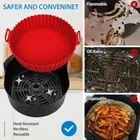 KT Reusable Non-Stick Air Fryer Silicone Pot Liner 8.5 inch