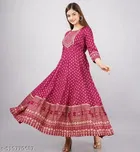 Rayon Kurti for Women, Pink 