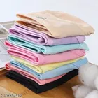 Solid Mid Rise Hipster Cotton Blend Briefs for Women, Pack of 6 