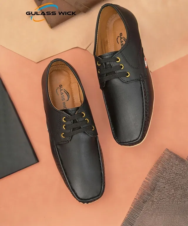 Casual Loafers for Men (Black, 10)