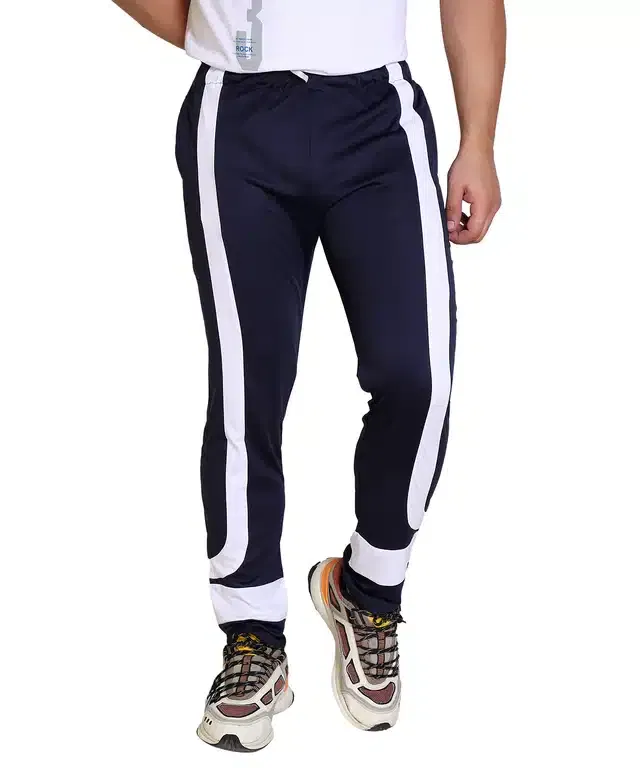 Polycotton Trackpant for Men (Navy Blue, XL)