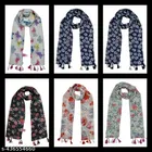 Poly Chiffon Printed Scarves for Women 